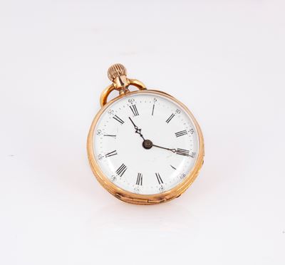 Anonimo Svizzero - Orologio da Tasca in Oro 18kt. Movimento con Scappamento a Cilindro, 8 Rubini,...