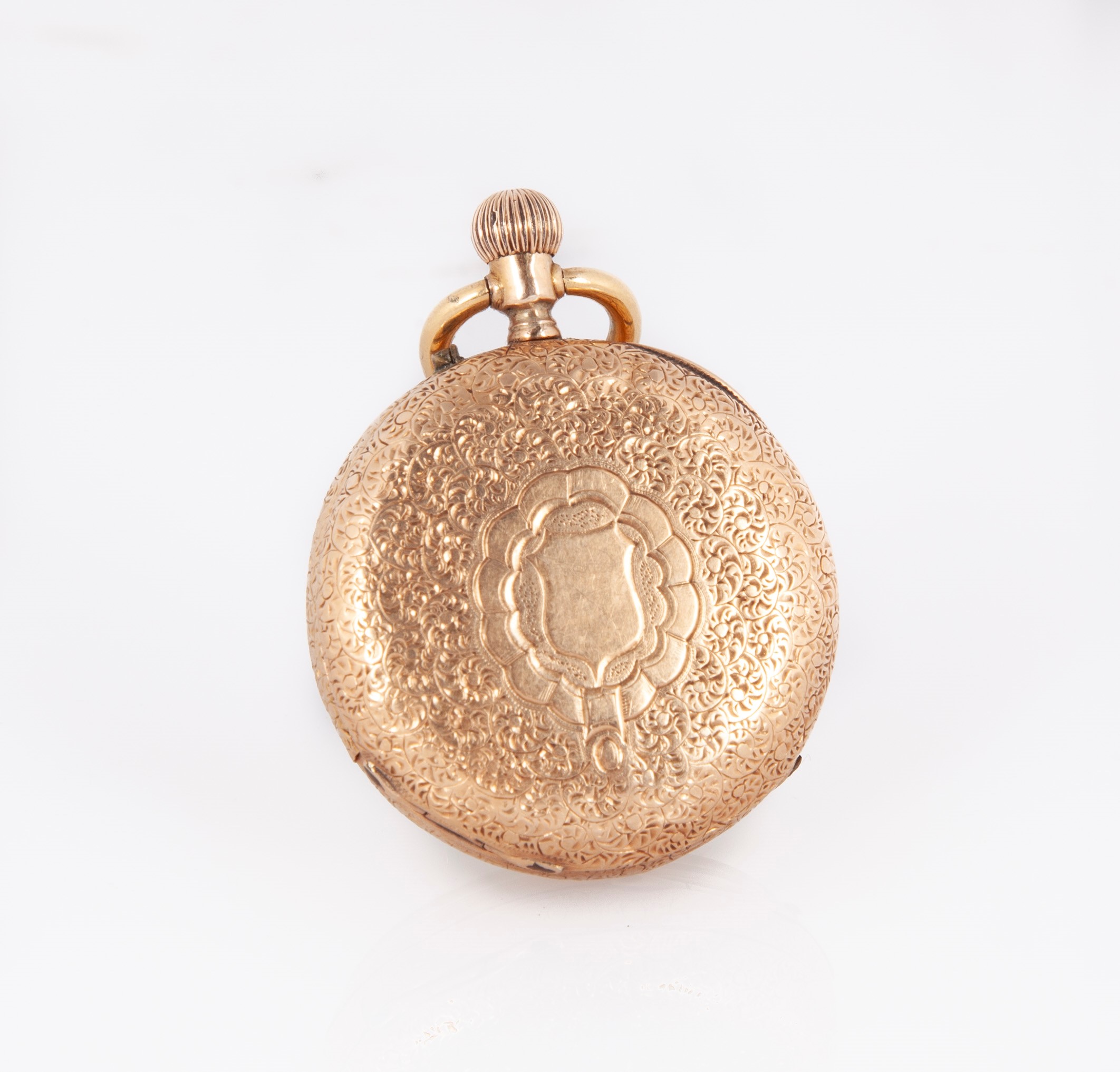 Anonimo Svizzero - Orologio da Tasca in Oro 18kt. Movimento con Scappamento a Cilindro, 8 Rubini,...