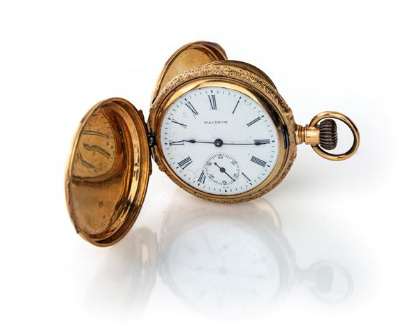 Waltham, orologio da tasca  in oro
