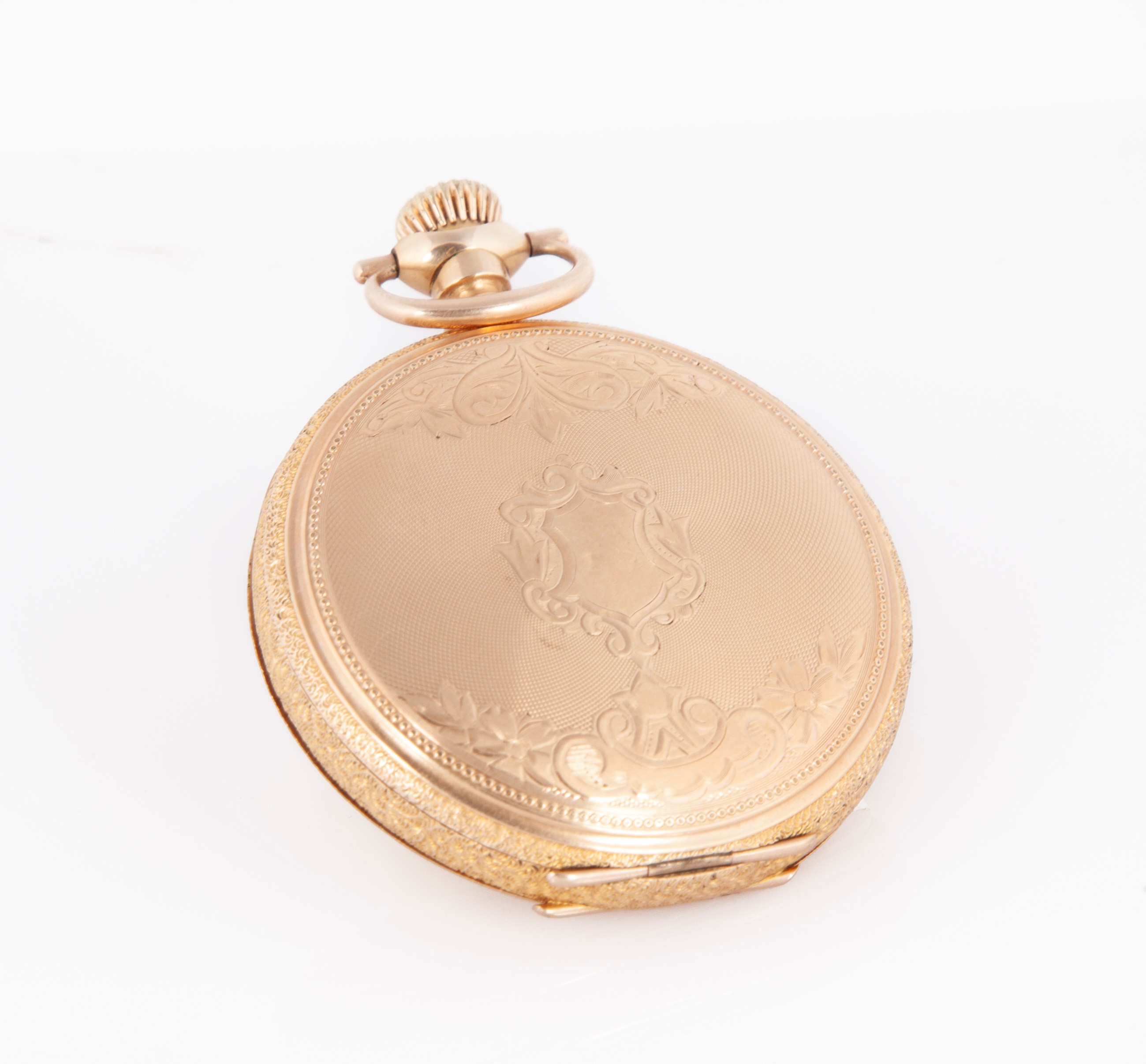 Waltham - Orologio da tasca savonette remontoir da uomo in metallo dorato. Casse a lavorazione gu...