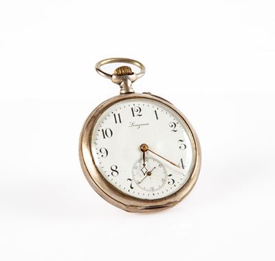 Longines - Orologio da Tasca da Uomo in Argento 800/000. Meccanica con Scappamento Ad Ancora, Bil...