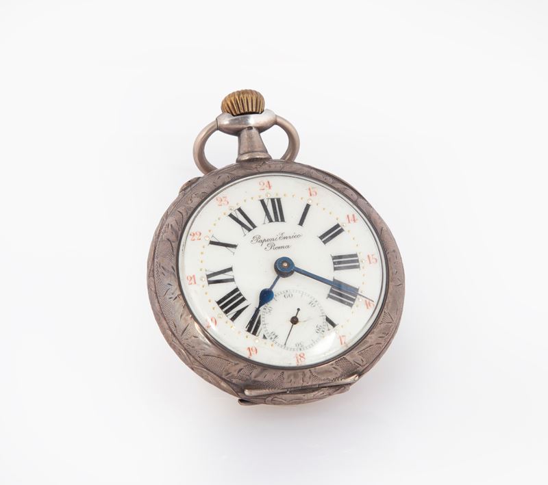 Victoria - Orologio da Tasca da Uomo in Argento 800/000. Movimento Roskopf Realizzato per L'orolo...
