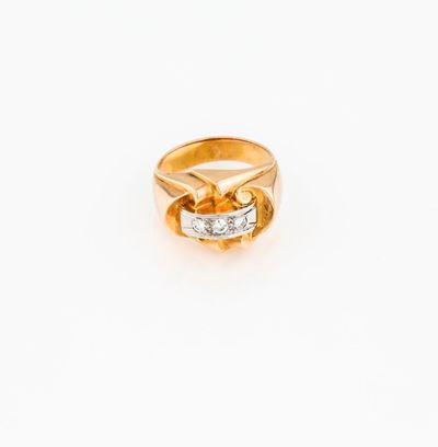 Anello Oro Giallo Anni '40