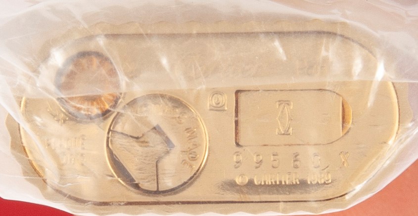 Cartier Must De - Accendino in Metallo Placcato in Oro Giallo