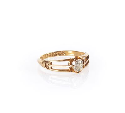 Anello Inglese in Oro e Diamante
