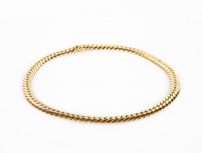 Girocollo Min Oro a Maglia Piatta.