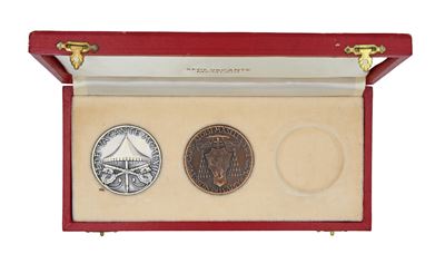 Dittico Ufficiale Sede Vacante 1963 Città del Vaticano: Argento e Bronzo