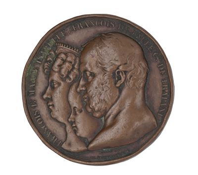 Jean Pierre Casimir De Marcassus De Puymaurin - Francesco i di Borbone Medaglia Emessa per Ricord...