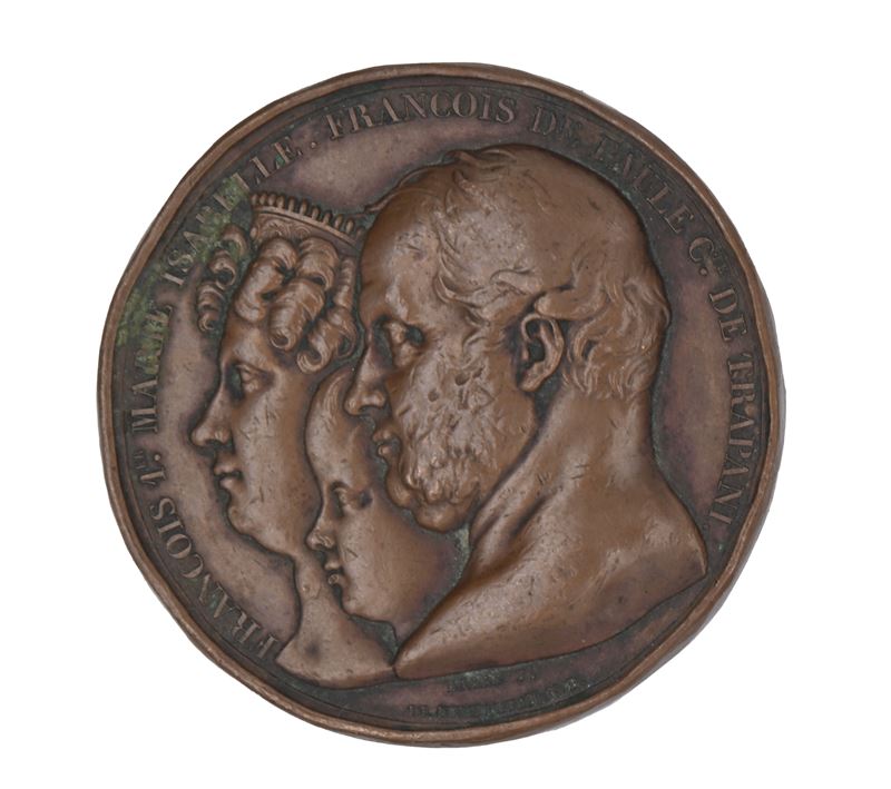 Jean Jacques Barre - Jean Pierre Casimir De Marcassus De Puymaurin - Francesco i di Borbone Medag...