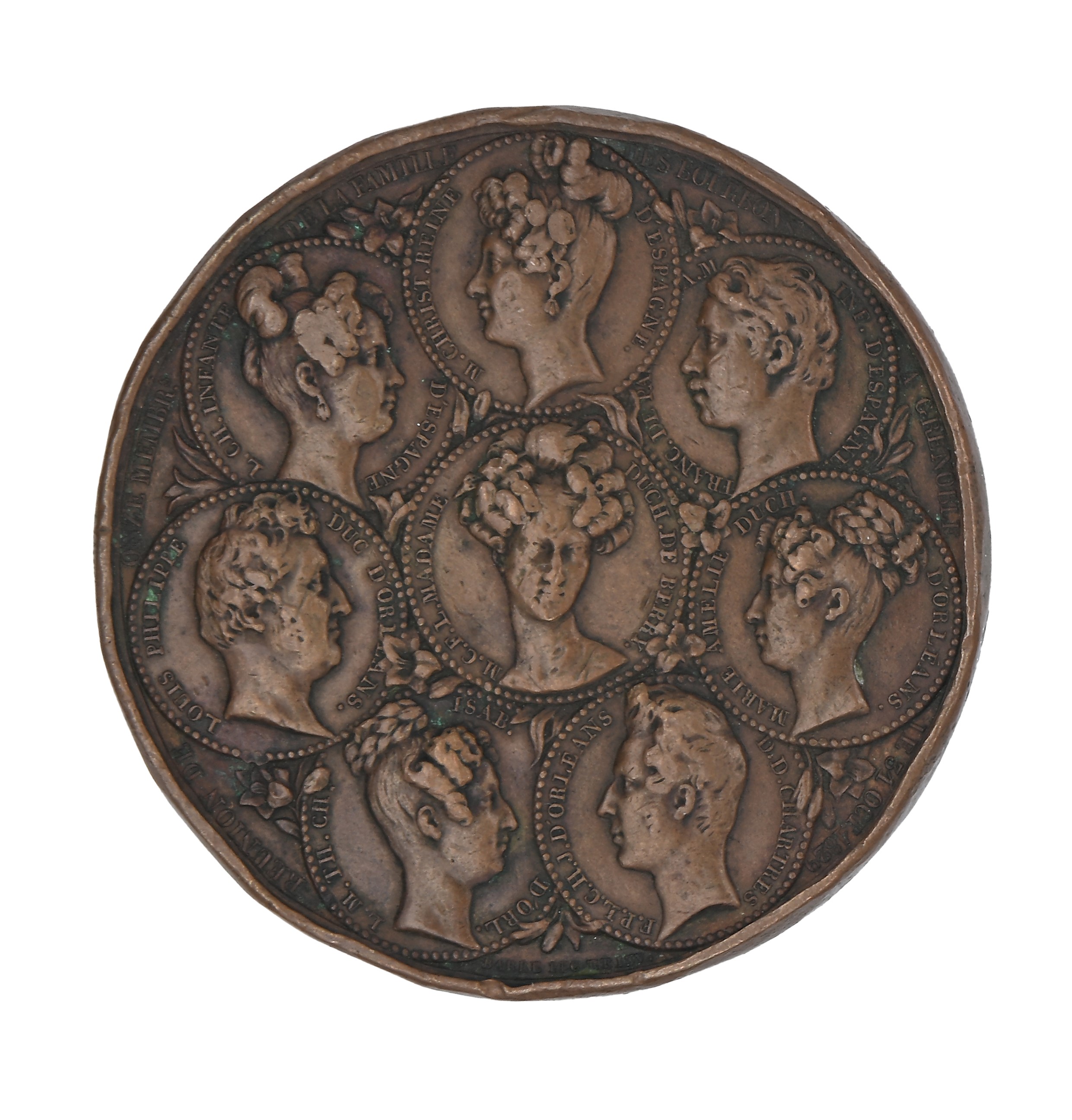 Jean Jacques Barre - Jean Pierre Casimir De Marcassus De Puymaurin - Francesco i di Borbone Medag...