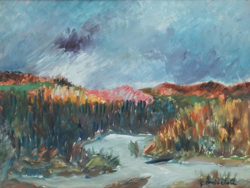 Giovanni Omiccioli - Paesaggio con Fiume