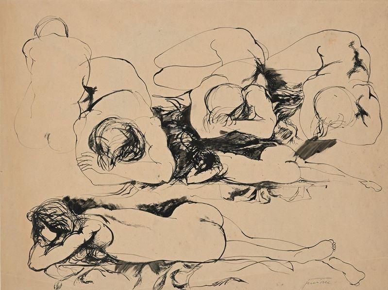 Piero Guccione - Studio di Nudi