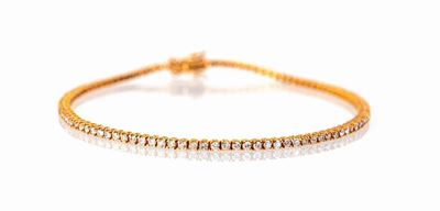 Bracciale Tennis in Oro e Brillanti
