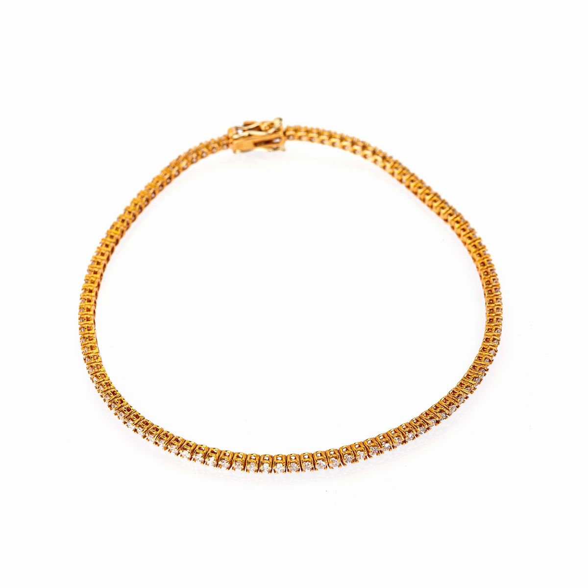 Bracciale Tennis in Oro e Brillanti