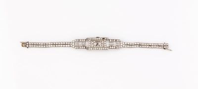 Boucheron ,orologio Art Deco in Platino e Diamanti