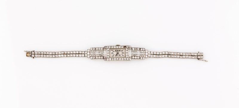 Boucheron ,orologio Art Deco in Platino e Diamanti
