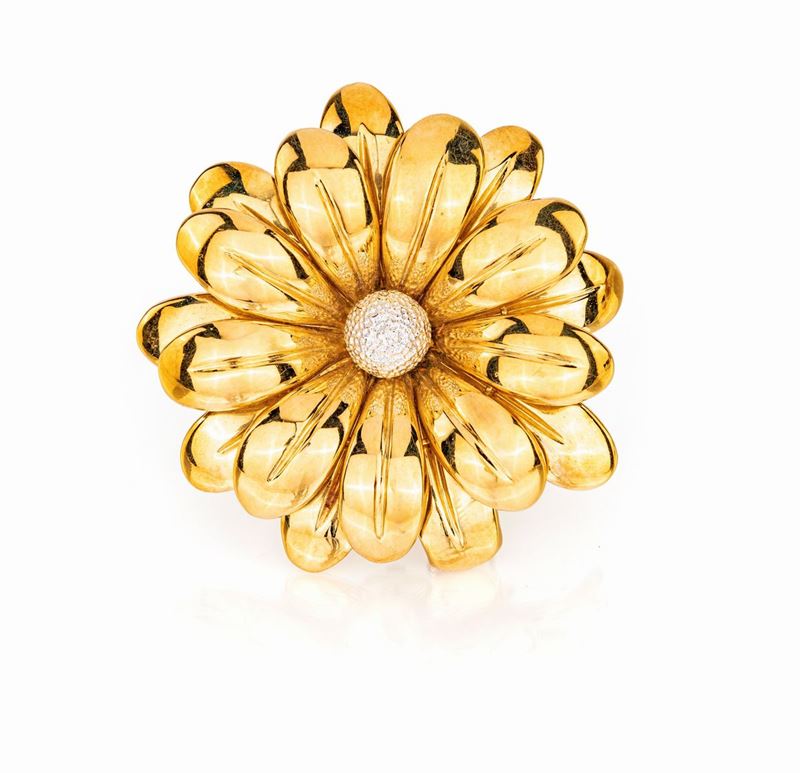 Grande Spilla a Fiore in Oro