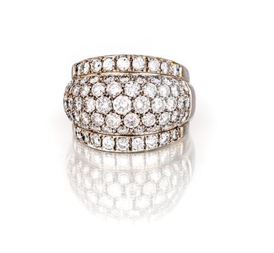 Anello a Fascia in Oro e Brillanti