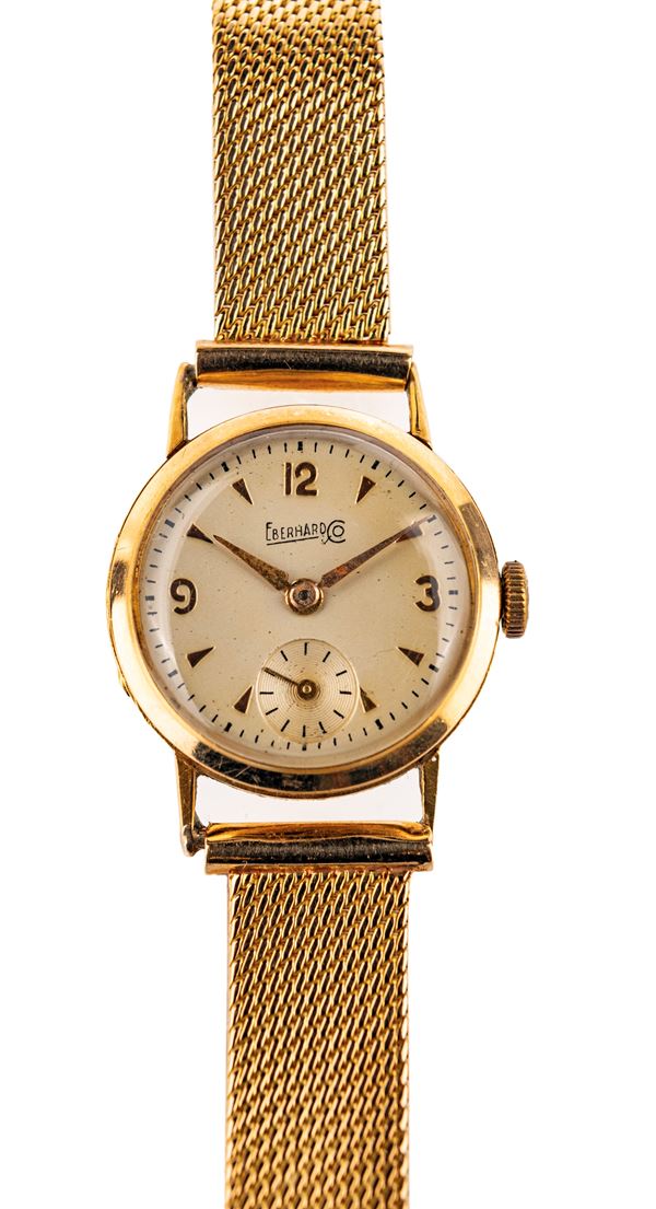 Eberhard  orologio da polso da donna in oro giallo  (Anni '50)  - Asta Importanti Orologi da Polso e da Tasca - Casa d'Aste Arcadia