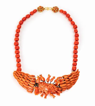 Collana Antica in Corallo