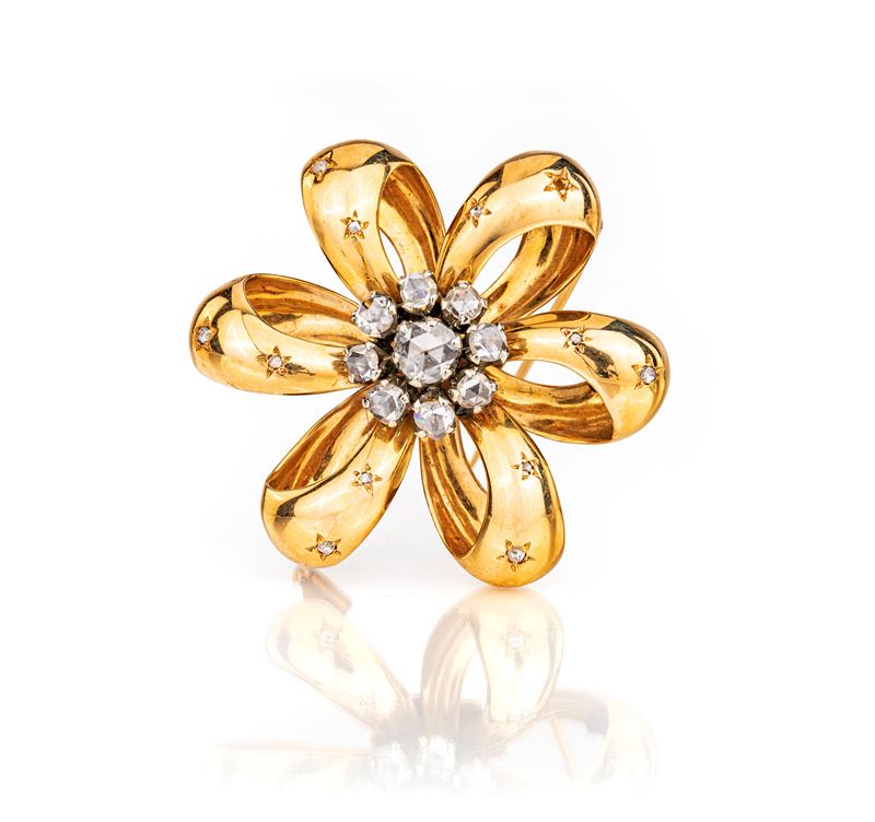 Spilla in Oro e Diamanti
