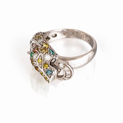 Anello Animalier in Oro e Brillanti