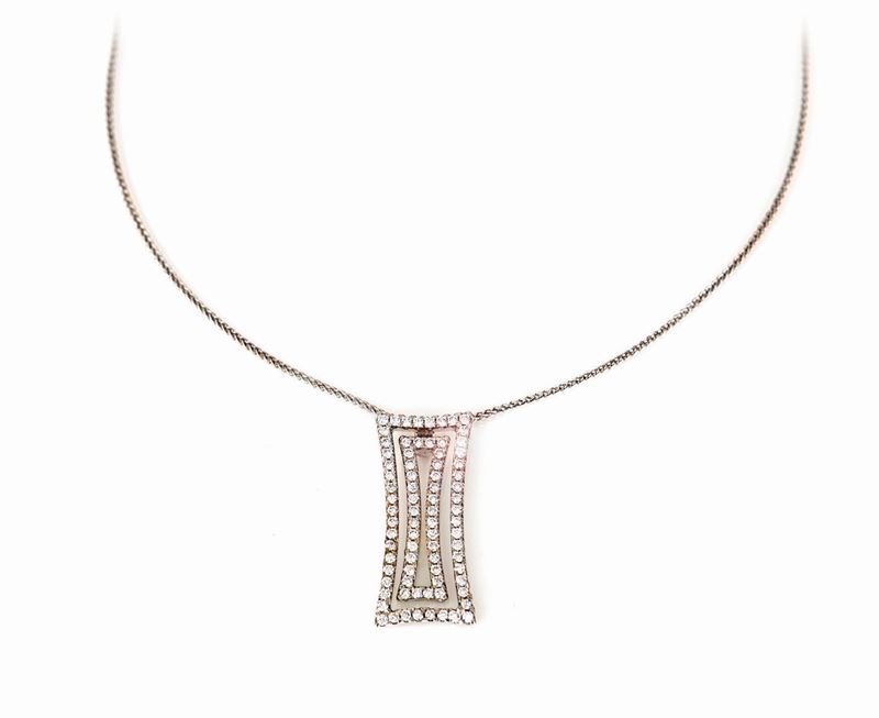 Chimento Pendente in Oro e Brillanti