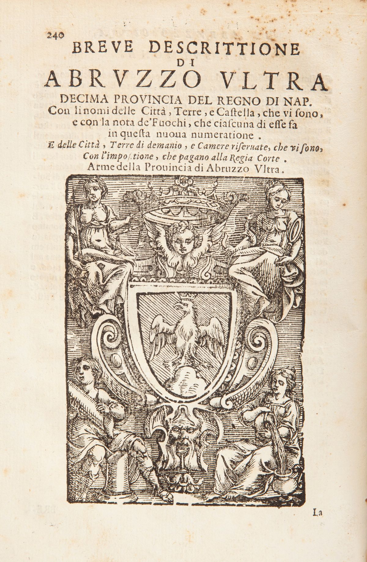 Ottavio Beltrano - Descrittione del Regno di Napoli Diviso in Dodeci Provincie. Settima Impressio...