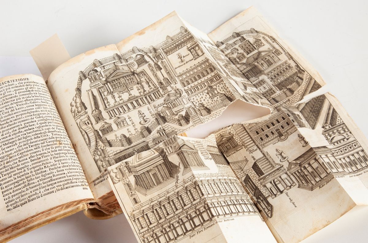 Descrizione di Roma Antica Formata Nuovamente con le Autorita Bartolomeo Marliani, di Onofrio Pan...