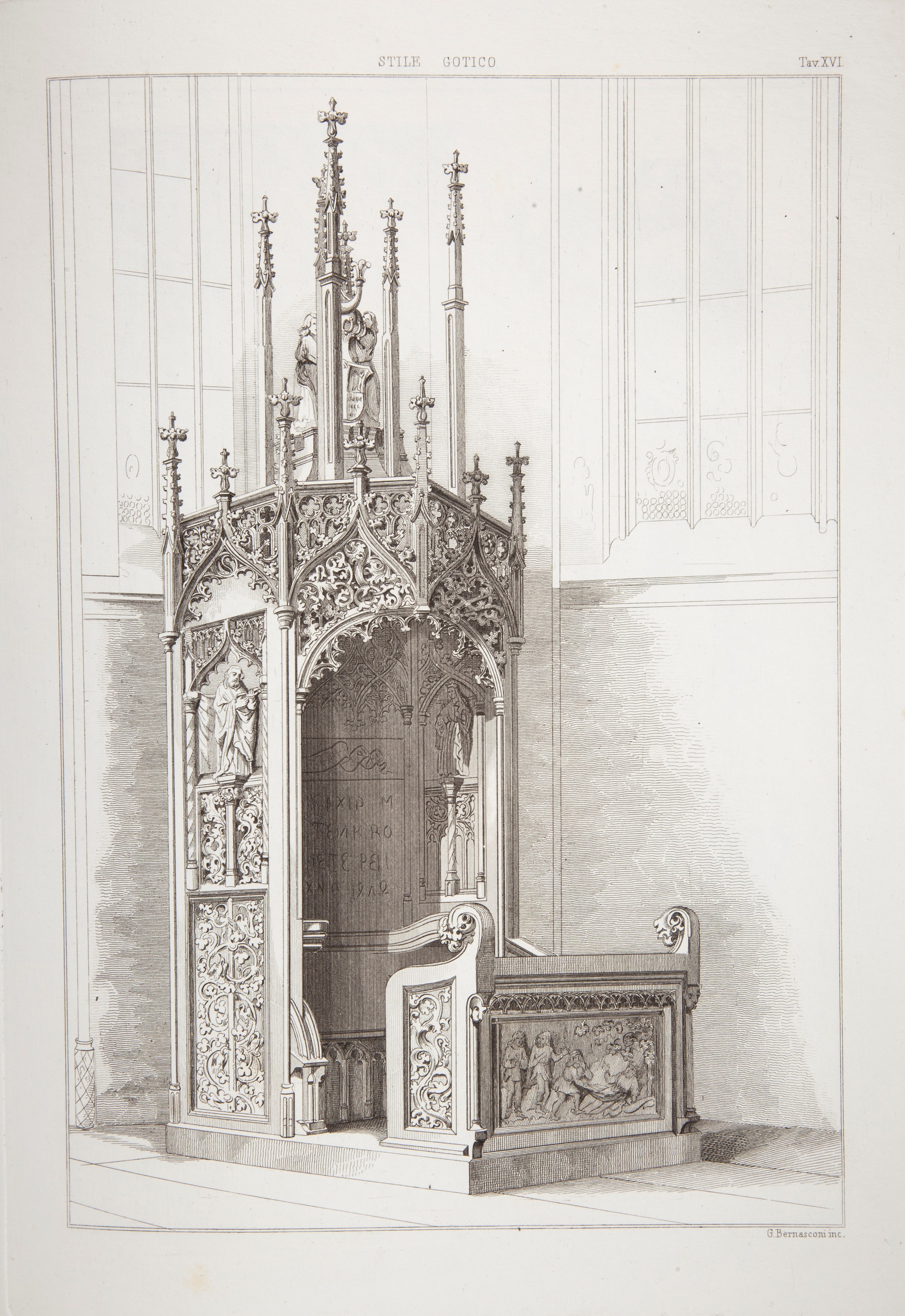 Karl Heideloff - Raccolta De' Migliori Ornamenti del Medio Evo e Profili di Architettura Gotica D...