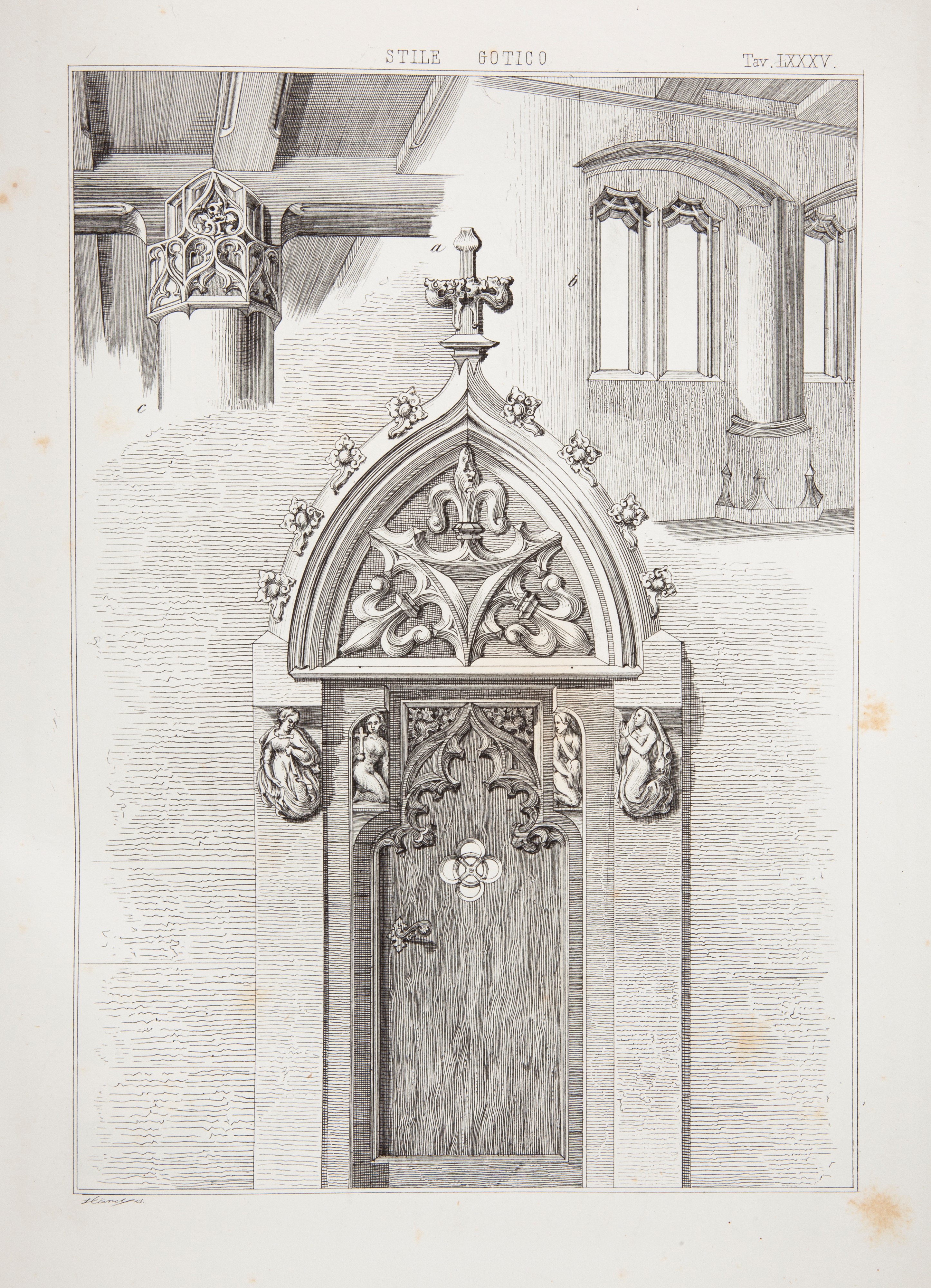 Karl Heideloff - Raccolta De' Migliori Ornamenti del Medio Evo e Profili di Architettura Gotica D...