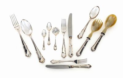 Servizio di Posate in Argento per Quattordici Persone