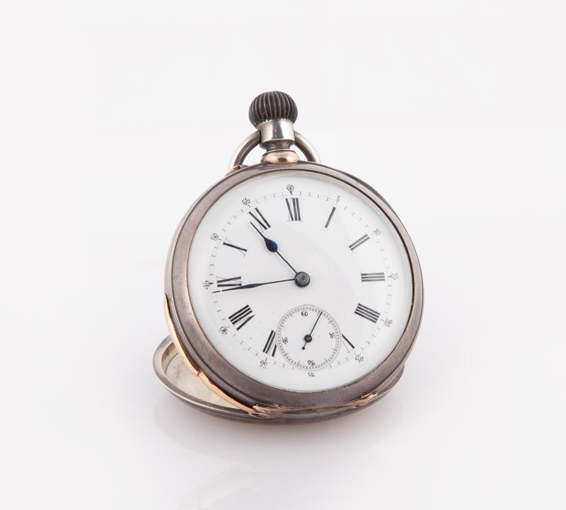 Anonimo - Orologio da Tasca in Argento con Ripetizione, Ore, Quarti e Minuti a Gong. Movimento co...