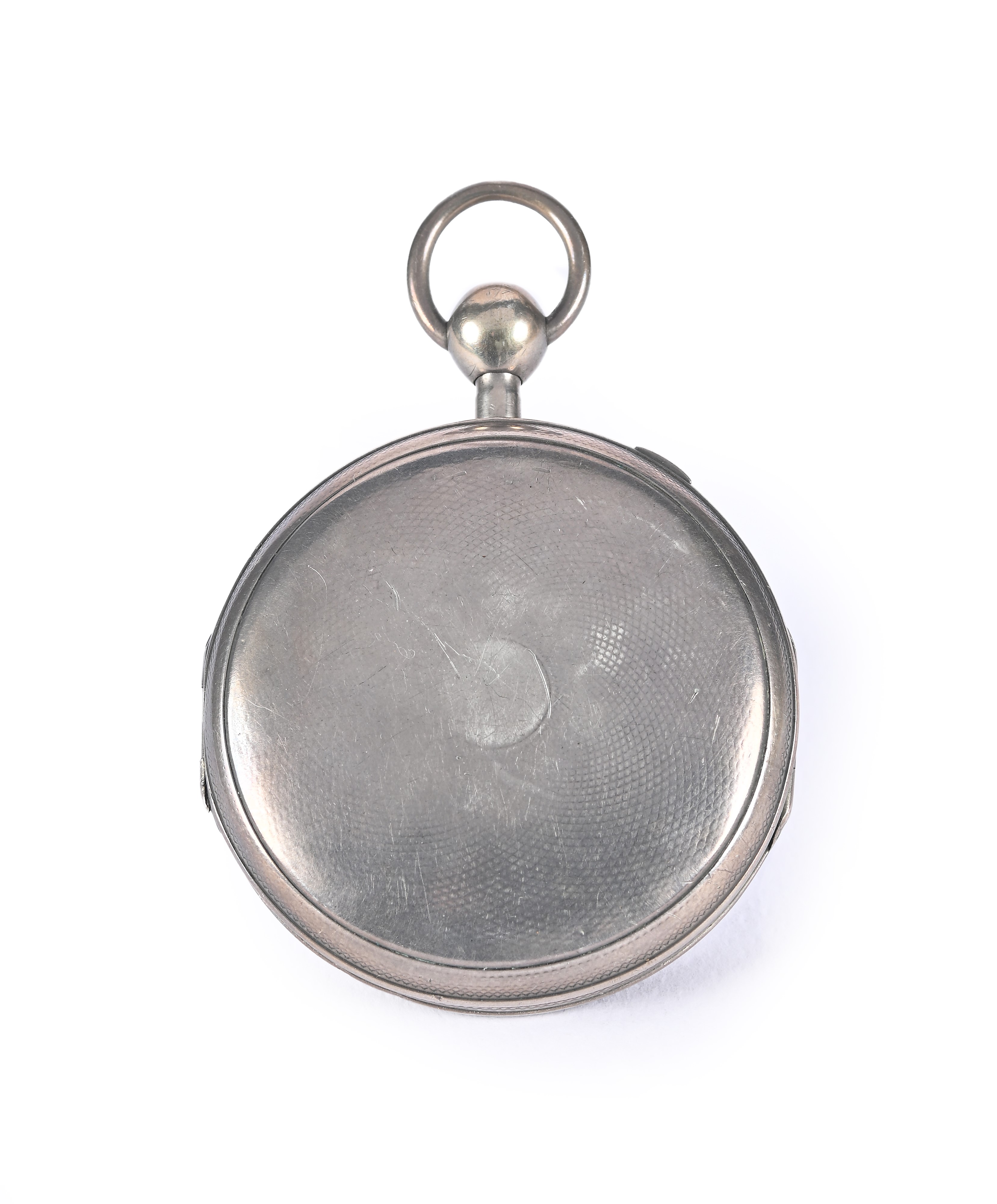 Orologio da Tasca in Argento Movimento a Ripetizione a Quarti su Gong, Carica a Chiavetta Scappam...
