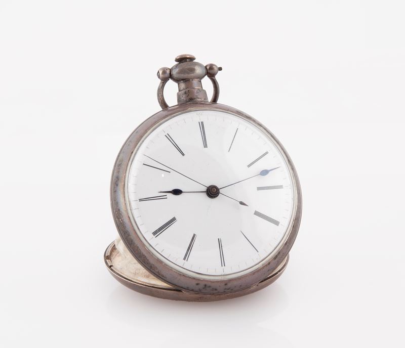 Bovet Freres a Fleurier - Orologio da Tasca con Secondimetro in Argento per il Mercato Cinese. Me...