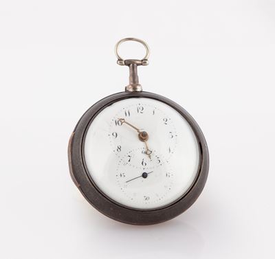 Anonimo Inglese - Orologio da Tasca con Cassa e Controcassa in Argento. Carica a Conoide, Scappam...