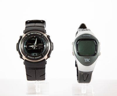 Casio G-shock e Tfc - 2 Orologi da Polso da Uomo al Quarzo con Casse in Acciaio e Plastica e Cint...