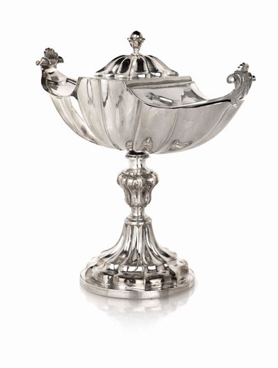 Navicella per Incenso in Argento, Roma, Stato Pontificio, 1815 - 1870