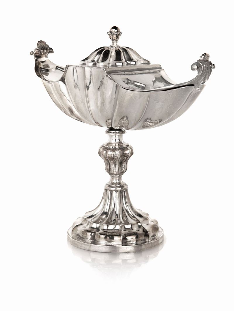 Navicella per Incenso in Argento, Roma, Stato Pontificio, 1815 - 1870