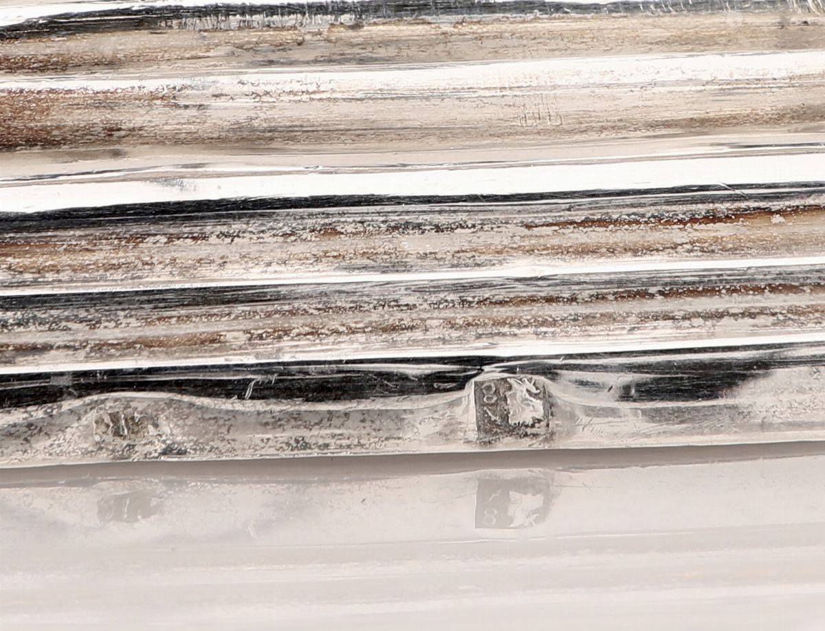 Coppia di Saliere in Argento 834/1000, Napoli, 1832 - 1872, Argentiere L.r.