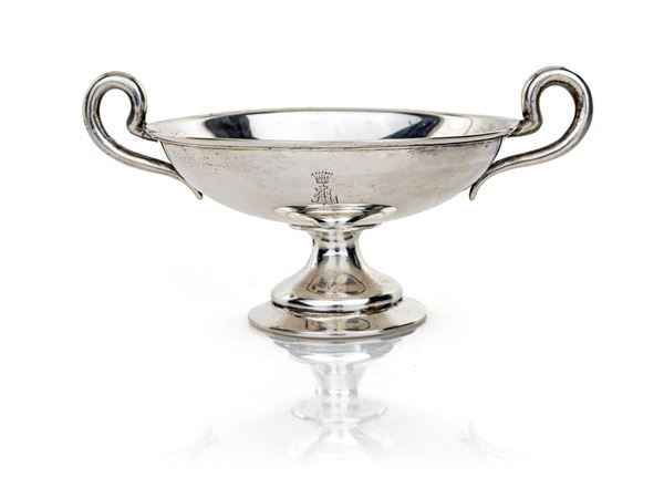 Coppa biansata in argento 800/1000, Austria, 1872 - 1922