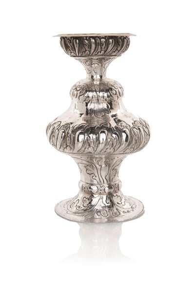 Antico Vaso in Argento Sbalzato ed Inciso, Venezia, Seconda Metà del XVIII Secolo