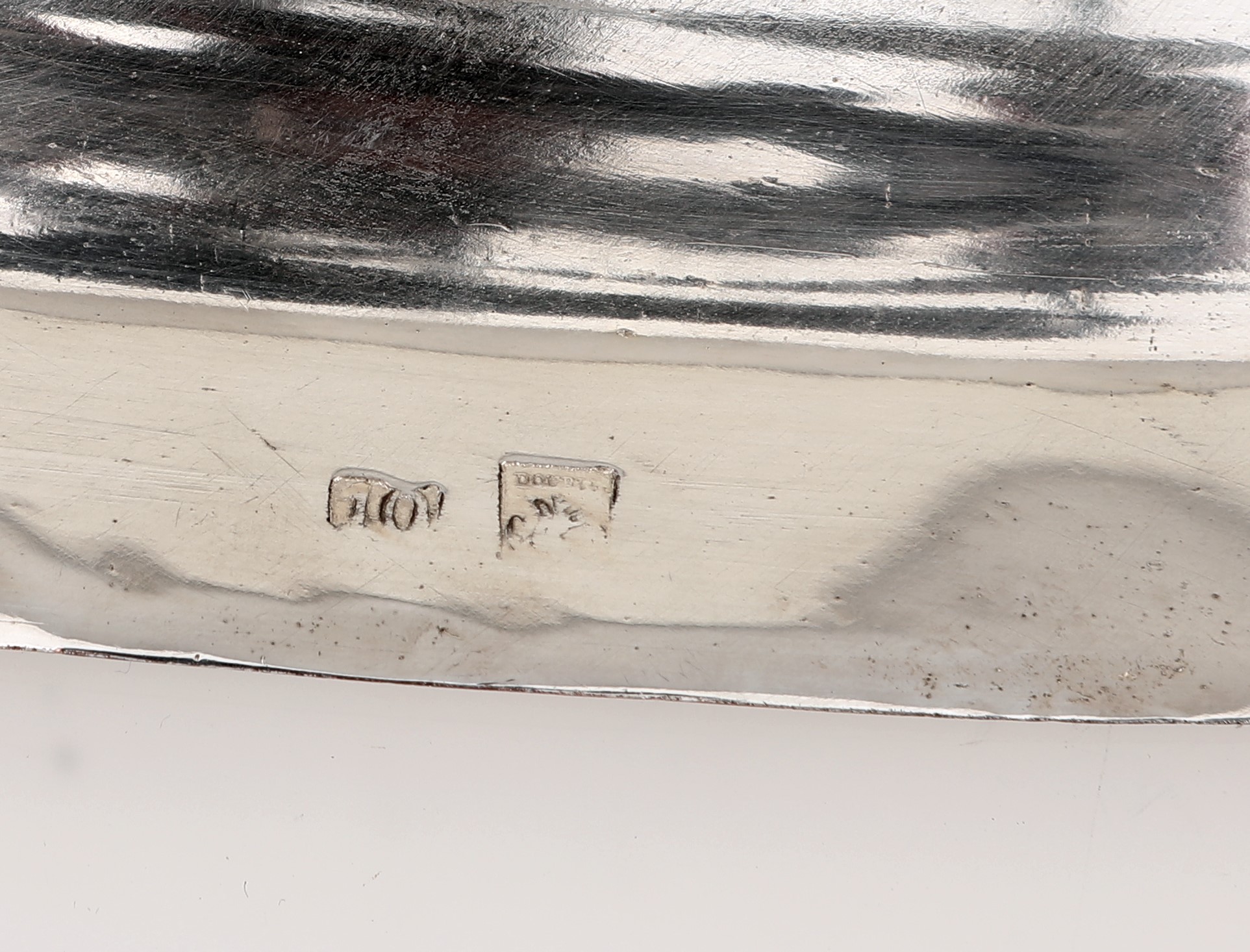 Vassoio ovale in rame argentato, Dourie