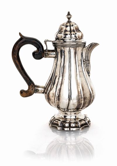 Caffettiera in Argento, Padova (?), Seconda Metà del XVIII Secolo, Argentiere M.p.r.