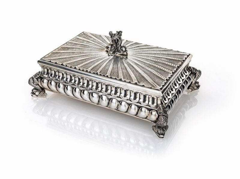 Cofanetto in Argento 800, Leopoldo Janesich, Trieste