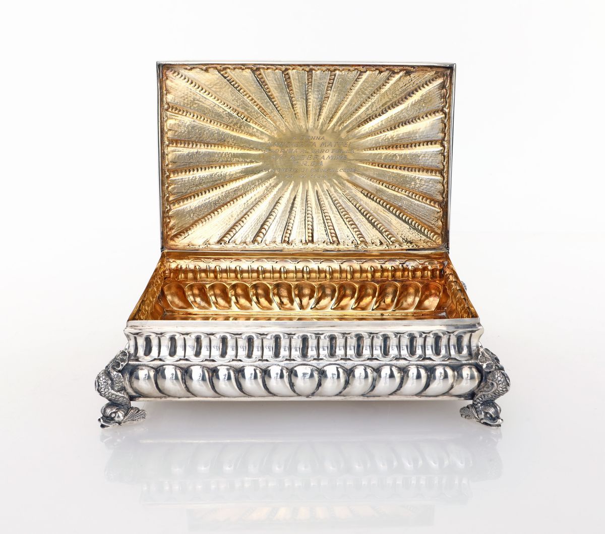 Cofanetto in Argento 800, Leopoldo Janesich, Trieste