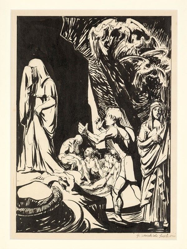 Giulio Aristide Sartorio - Studio per la Via Crucis