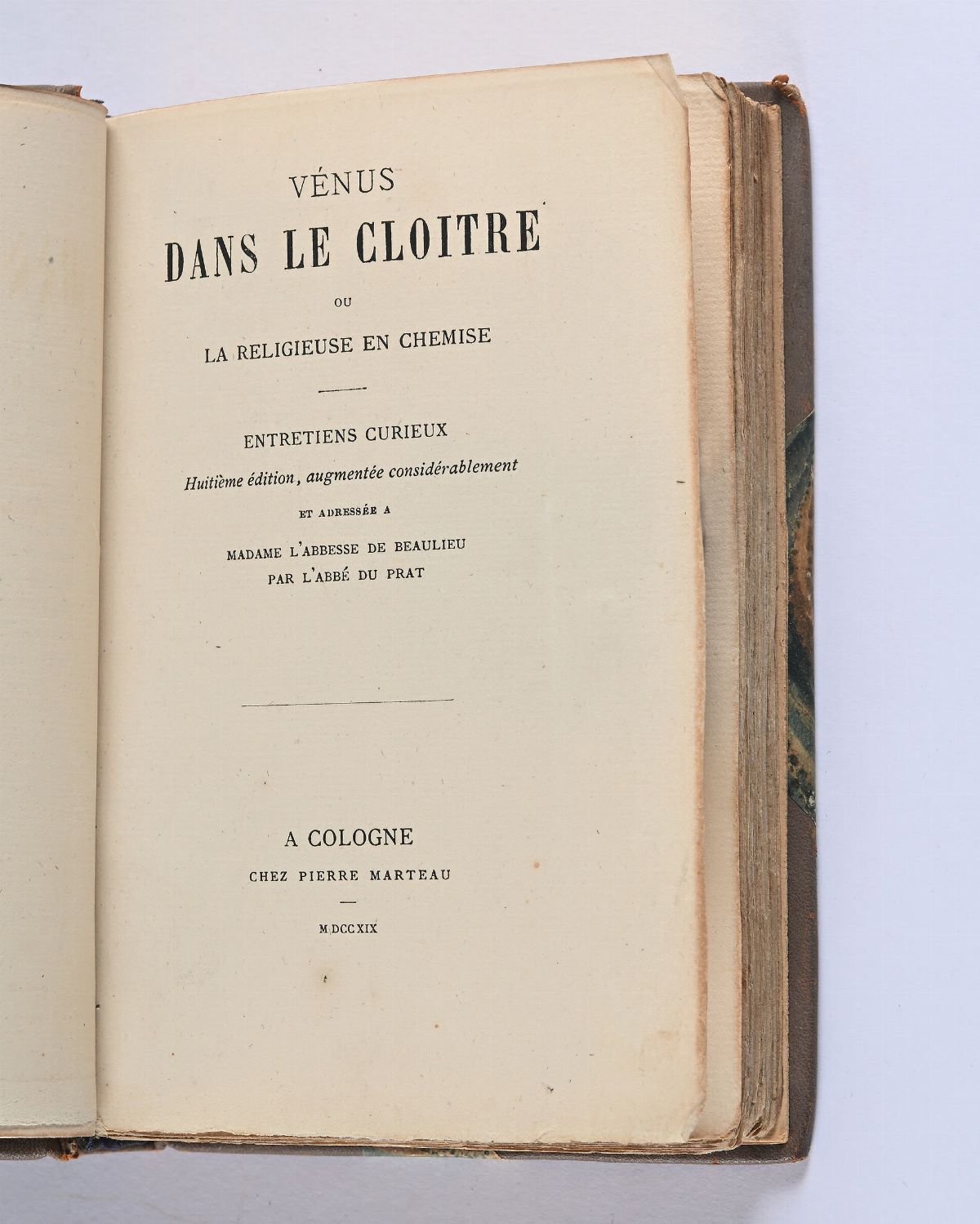 [chavigny De la Bretonnière, Louis De] - Vénus Dans le Cloitre Ou la Religieuse En Chemise. Suivi...