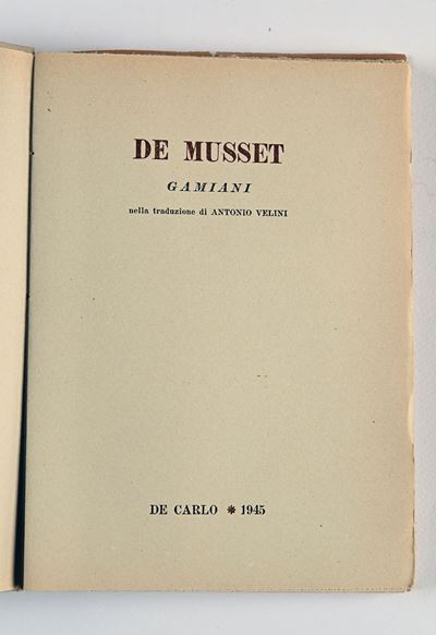 De Musset, Alfred - Gamiani