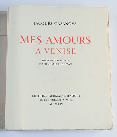 Casanova, J. - Mes Amours a Venise